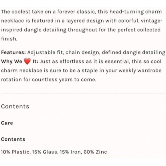 NWT Free People Maxamillion Charm Stargirl Necklace - Picture 2 of 5